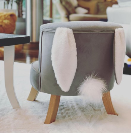 somebunny krzesełko królik ogon szare.jpg