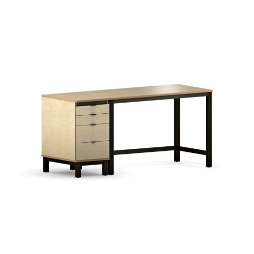 Przejdź do produktu Biurko GULIA NATURAL  - sklejka brzozowa