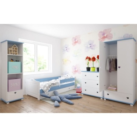 Zestaw mebli HEART kolor biało-niebieski