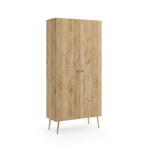 Przejdź do produktu Szafa Milo z półkami - Dąb 