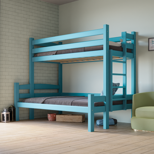 Przejdź do produktu Łóżko piętrowe z wysoką barierką Kanada - Kolor