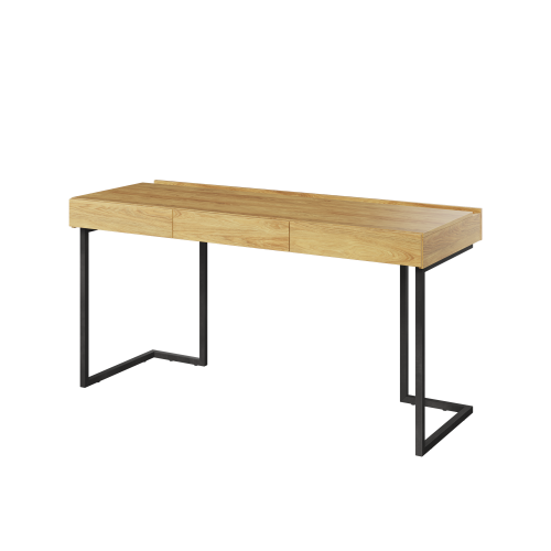 Przejdź do produktu Duże biurko z szufladami Teen Flex 150 - Hikora, Raw Steel