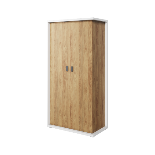 Przejdź do produktu Szafa 2-drzwiowa Simi - Biały, Hikora