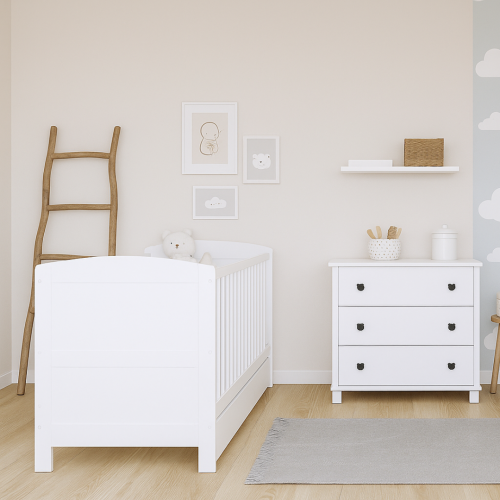 Przejdź do produktu Łóżeczko-tapczanik NORA 3w1 140x70 - Białe