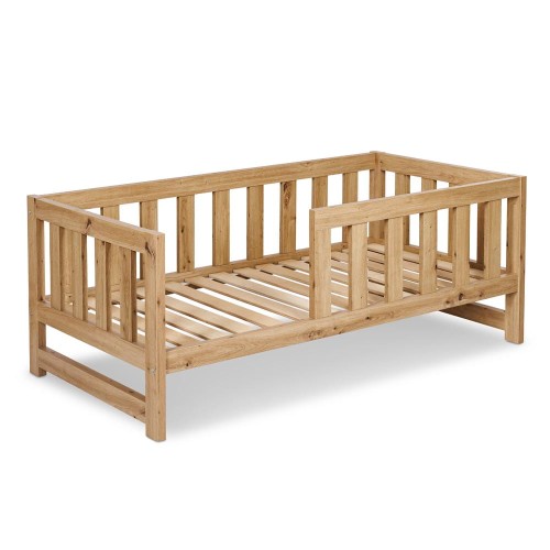 Przejdź do produktu Łóżko młodzieżowe AMELIA dąb 160×80 z barierką – z opcją wyboru szuflady