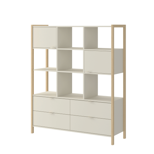 Przejdź do produktu Regał młodzieżowy VERSA  WIDE latte / drewno