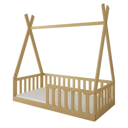 Łóżeczko 140x70 TEEPEE, do pokoju dziecięcego, w kolorze Natura - Perspektywa