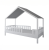 Łóżko z daszkiem 200x90 MINI HOME, do pokoju dziecięcego, w kolorze Białym