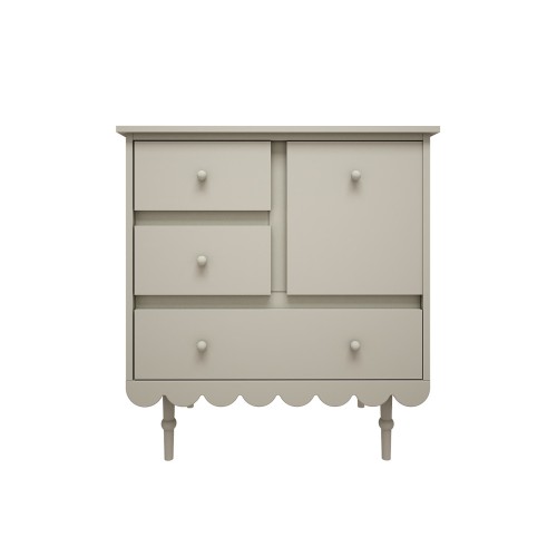 Przejdź do produktu Niska komoda do pokoju dziecięcego Babushka - Oliwkowa