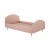 Łóżko 120x200 cm do pokoju dziecięcego lub młodzieżowego w kolorze różowe - Perspektywa
