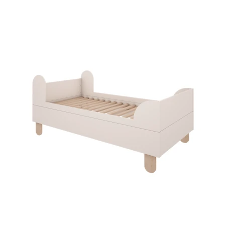 Łóżko 160x80 cm do pokoju dziecięcego w kolorze białym - Perspektywa