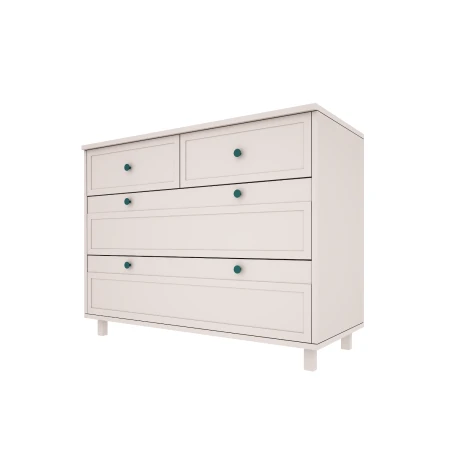 Komoda z szufladami do pokoju dziecięcego lub młodzieżowego w kolorze kaszmir - Perspektywa