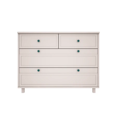 Komoda z szufladami do pokoju dziecięcego lub młodzieżowego w kolorze kaszmir