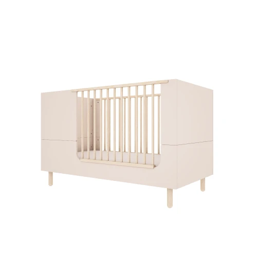 Przejdź do produktu Łóżeczko-Tapczanik 140x70 do pokoju dziecięcego River - Piaskowy beż