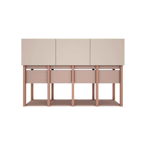 Przejdź do produktu Komoda do pokoju dziecięcego Tweens - Pudrowy Róż + Piaskowy Beż