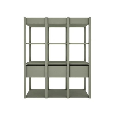 Regał Tweens z szufladami do pokoju dziecięcego lub młodzieżowego w kolorze Eukaliptus