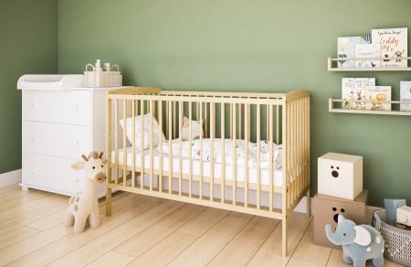 Łóżeczko BASIC Sosna - Aranżacja 04.jpg