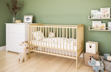 Łóżeczko BASIC Sosna - Aranżacja 05.jpg