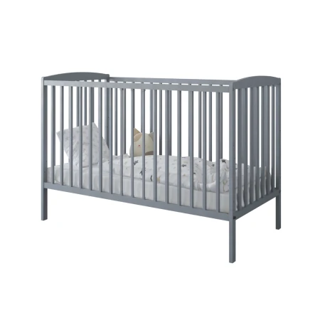 Łóżeczko do pokoju dziecięcego BASIC w kolorze szarym