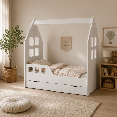 Łożko OLAF do pokoju dziecka łóżko House Junior II mamaania