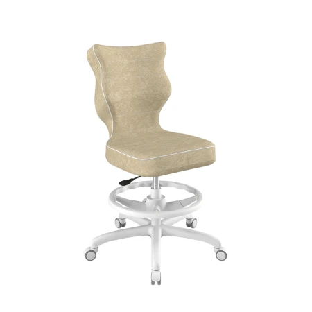 Krzesło dziecięce Petit Visto na białej podstawie ergonomiczne krzesło obrotowe do nauki