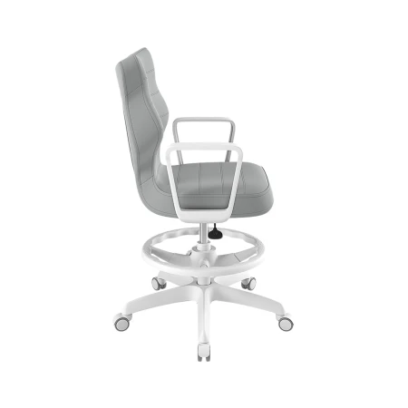 Norm Velvet biały stelaż – nowoczesne krzesło ergonomiczne do biurka