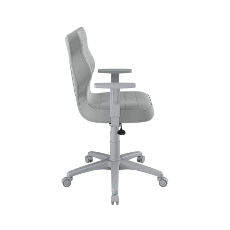 Ergonomiczny fotel Duo Velvet Entelo z szarą podstawą