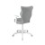 Ergonomiczny fotel Duo Velvet Entelo z białą podstawą