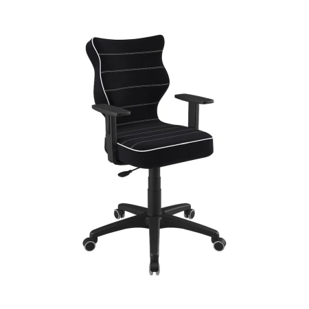 Ergonomiczne krzesło Duo Jasmine z czarną podstawą do nauki przy biurku