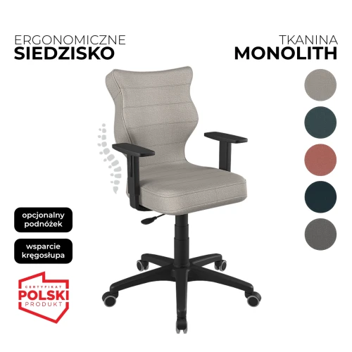 Przejdź do produktu Krzesło obrotowe młodzieżowe Duo Monolith – Czarna konstrukcja | Wybór koloru siedziska