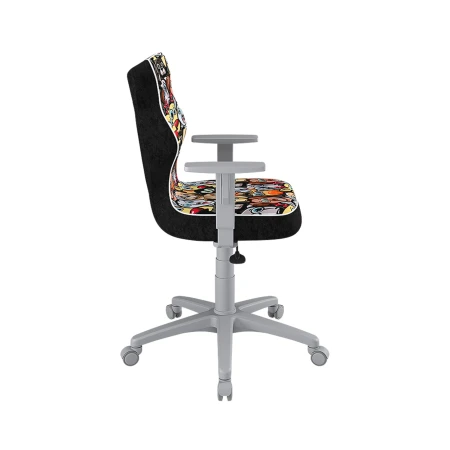 Ergonomiczne krzesło Duo Storia z szarą podstawą do nauki przy biurku