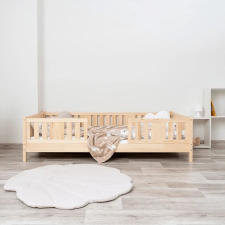 Łóżko dziecięce NORDI II z barierkami na nóżkach 10 cm