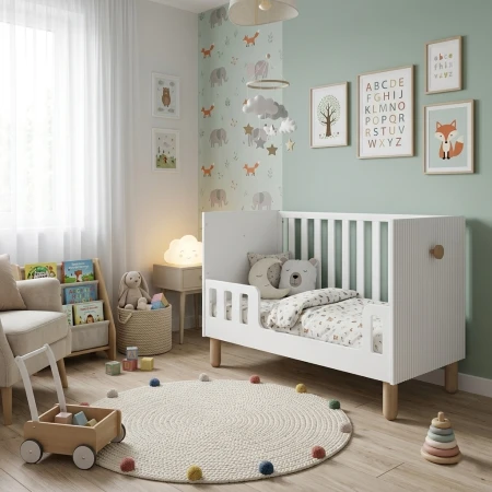 Łóżeczko LOFT 120 - tapczanik biały (1).jpg