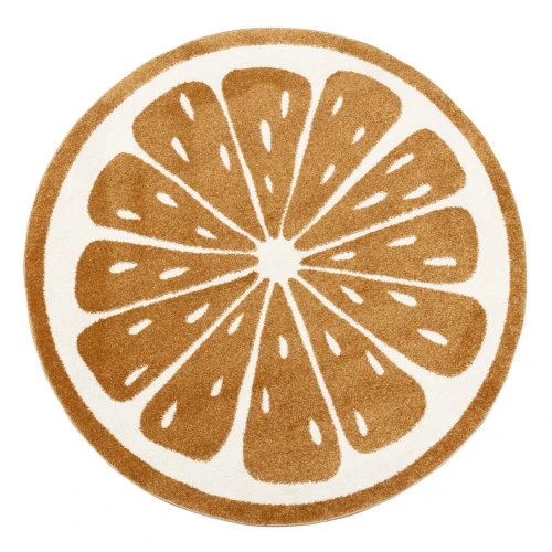 Przejdź do produktu Dywan do pokoju dziecięcego Sweet Orange - 160x160 cm