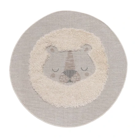 Okrągły dywan dziecięcy Sleepy Lion 150x150 cm z motywem śpiącego lwa