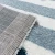 Biało-niebieski dywan Stripes and Dots w paski i kolorowe kropki - Detal