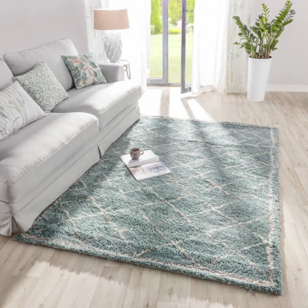 Prostokątny dywan Royal Teal Blue do nowoczesnego wnętrza