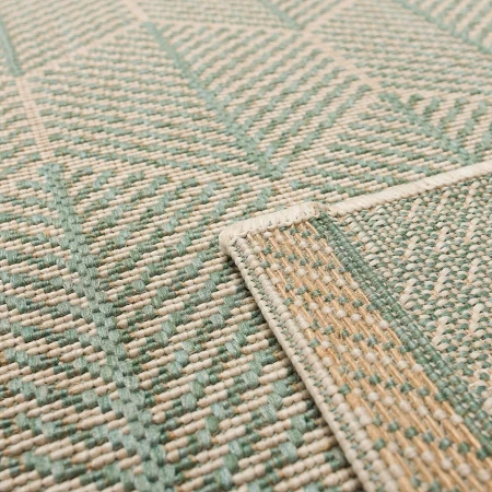 Zbliżenie na strukturę i wzór dywanu Cottage Wool