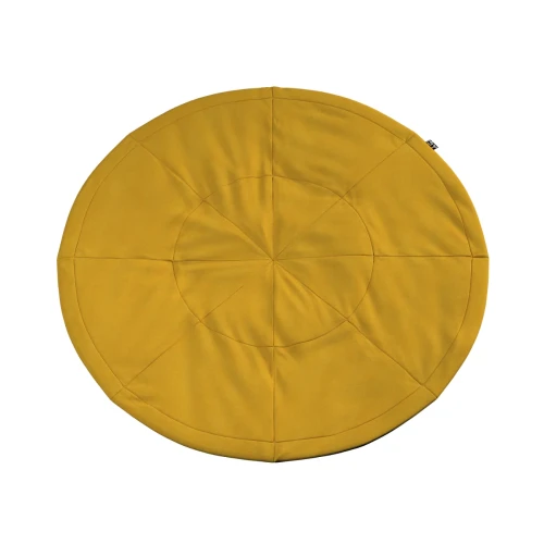 Przejdź do produktu Mata okrągła do zabawy Lollipop 130 cm - Musztardowy Szenil