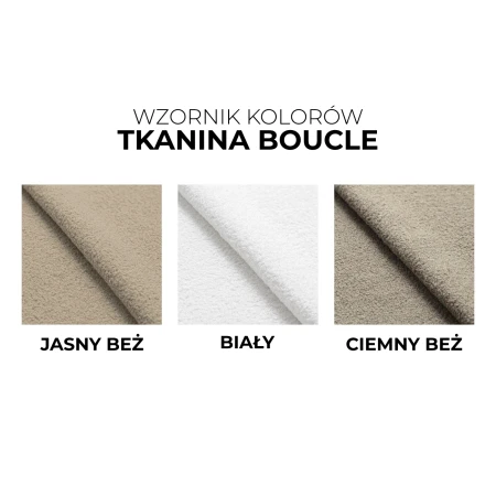 Poduszka Cyferka wykonana z miękkiej tkaniny Boucle - Wzornik kolorów