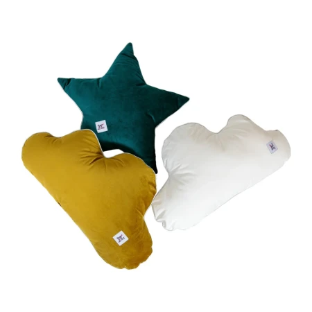 Poduszka Chmurka w kolorach Olive i Snow