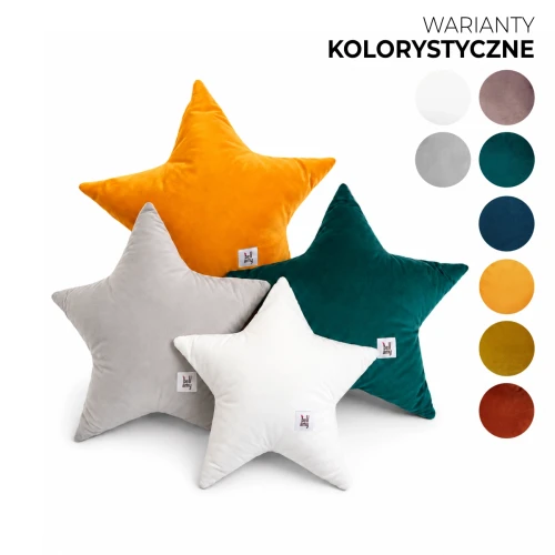 Przejdź do produktu Welurowa poduszka dekoracyjna Gwiazdka - Kolory do wyboru