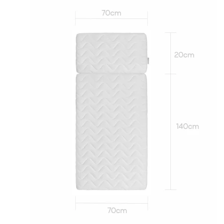 Materac Dream Nest 70x140 i 70x20 cm - Wymiary