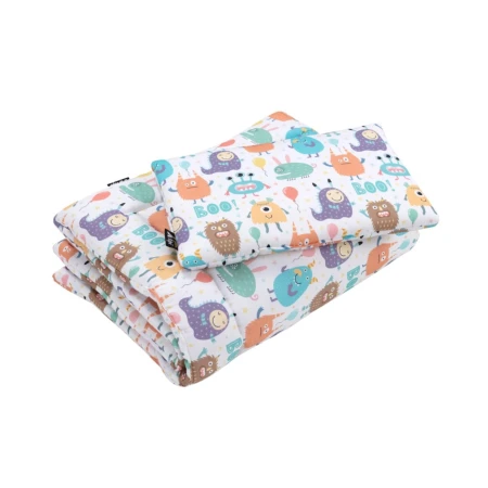 Komplet pościeli Sweet Dream Monsters Junior 135x200 cm z wypełnieniem