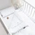 Biała pościel dziecięca Sweet Dream Leaf w listki i kropki