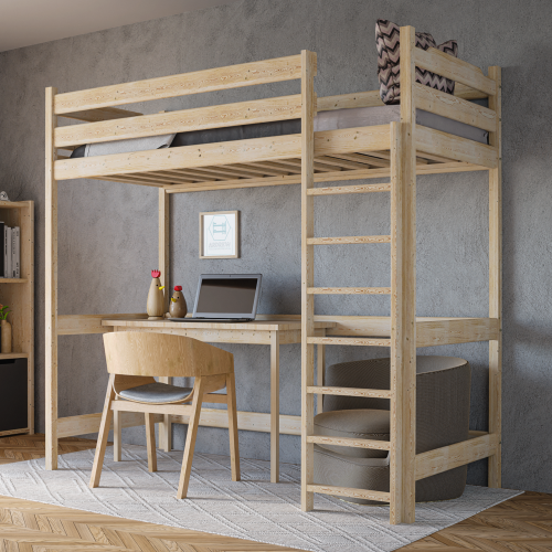 Przejdź do produktu Wysokie łóżko na antresoli Toledo - Wybór koloru