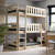 Drewniane łóżko piętrowe 3-osobowe Cozy Nest z trzema stelażami