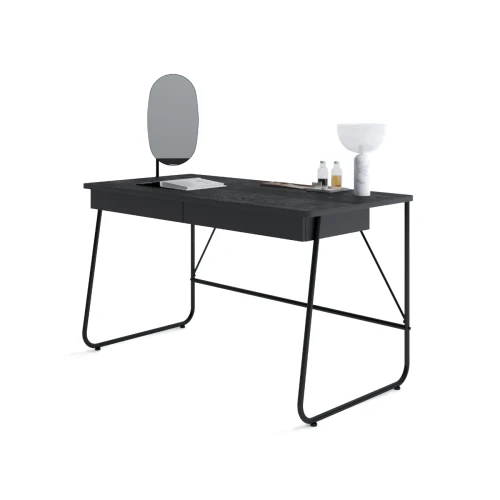 Przejdź do produktu Biurko z 2 szufladami Match Elegant - Czarne