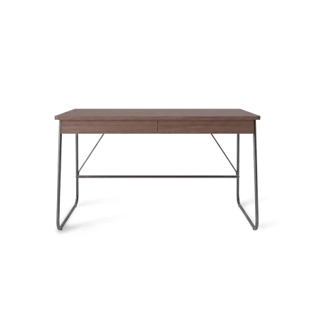 Biurko Match Elegant Dąb Dunin z 2 szufladami – front mebla