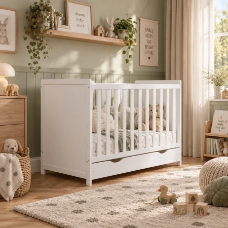 łóżeczko z funkcją tapczanika LILI  z szufladaą - mamaania